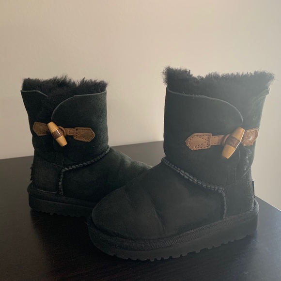 UGG Shoes - UGG Black Boots Toddler size 8